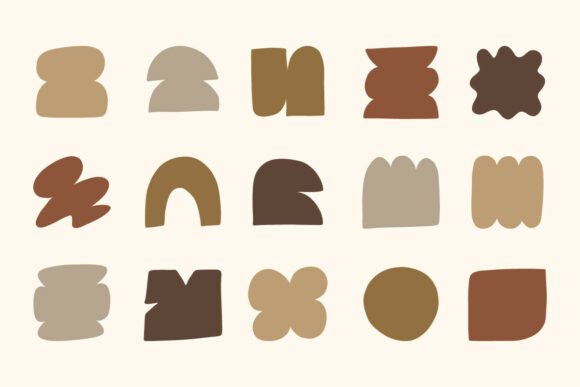 Download Neutral Abstract Shapes SVG Bundle Set - Abstract shapes Collection