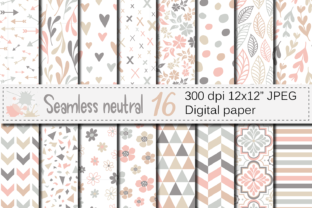 Download Seamless Neutral Digital Paper Pack - Sea Collection