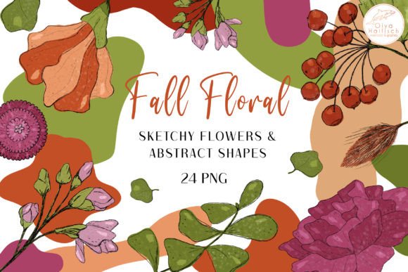 Download Fall Flowers, Abstract Shapes Clipart - Abstract shapes Collection
