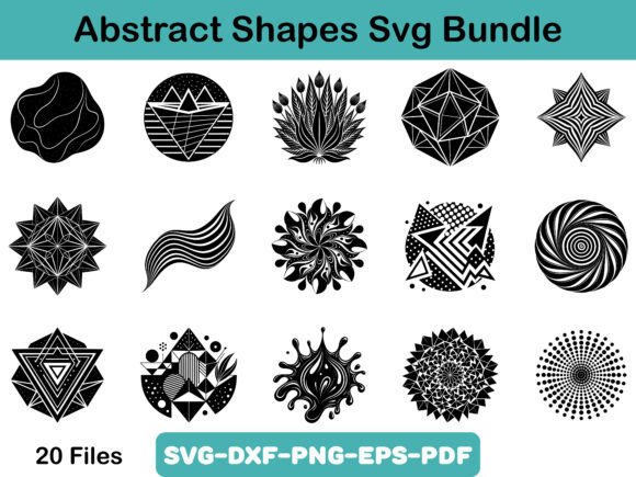 Download Abstract Shapes Svg Bundle - Abstract shapes Collection
