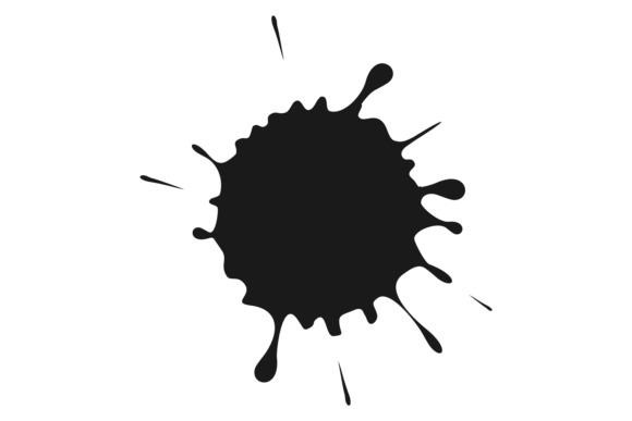 Download Paint Splash. Artistic Ink Blob Black St - Black Collection