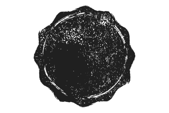 Download Round Wax Seal Stamp Mark in Grungy Dist - Sea Collection