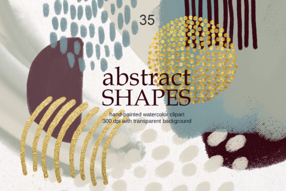 Download Modern Abstract Shapes Clipart - Abstract shapes Collection