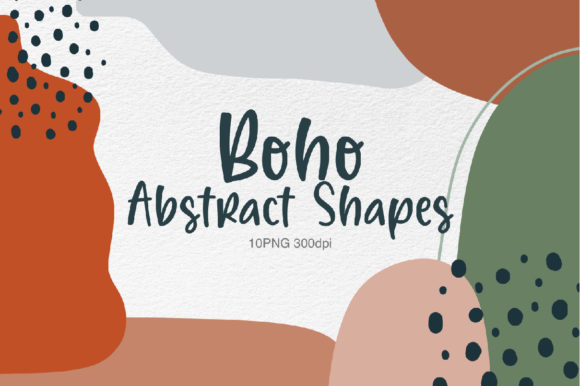Download Boho Abstract Shapes Clipart - Abstract shapes Collection