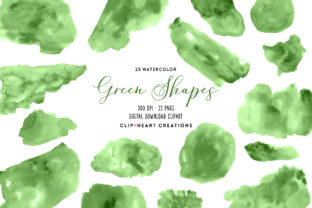 Download Green Watercolor Shapes - Premium Resources