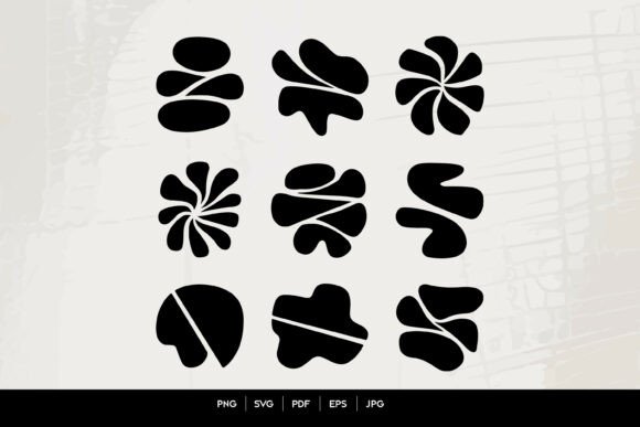 Download Organic Abstract Shapes SVG Set - Abstract shapes Collection